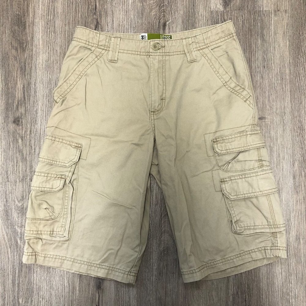 Lee Dungarees Cargo Shorts Boy's Size 16 Y2k Vintage Loose Fit Style Sure2Fit